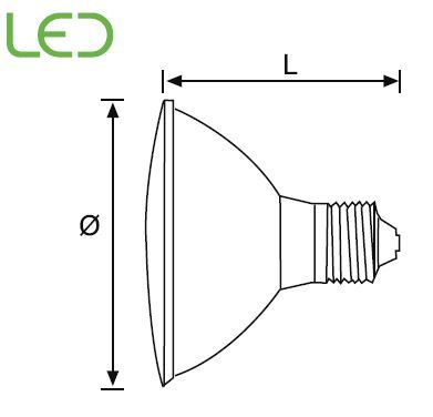 LA481 M Ledli Par 30 (Mavi) - 2